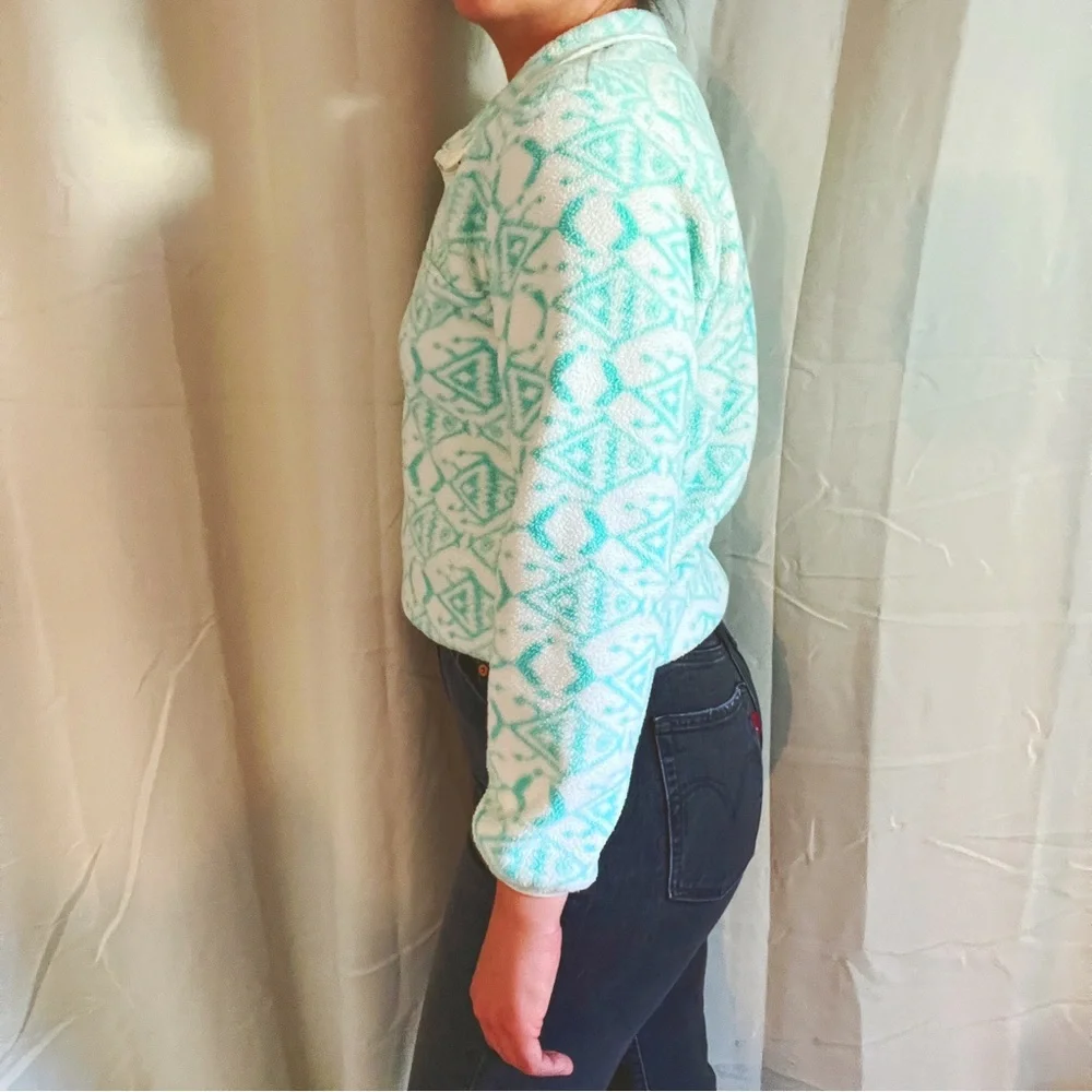 ❌SOLD❌ VTG Patagonia Synchilla Print Sweater Snap T - Picture 8 of 12